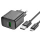 Hoco CS21A Charging Adapter With USB Type A to Micro Cable (18W)